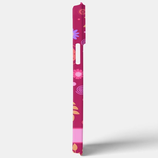 Coques Case-Mate iPhone Abstrait rose Nom personnalisé Fun Moderne (Verso / Droite)