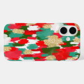 Coques Case-Mate iPhone Abstrait rouge et vert (Verso (horizontal))