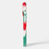 Coques Case-Mate iPhone Abstrait rouge et vert (Verso / Gauche)