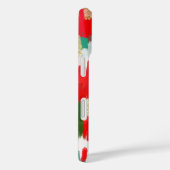 Coques Case-Mate iPhone Abstrait rouge et vert (Verso / Droite)