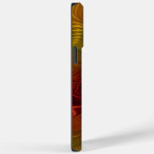 Coques Case-Mate iPhone Abstrait Rouge Orange Brown Vert Fractal Art Flowe (Verso / Droite)