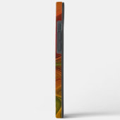 Coques Case-Mate iPhone Abstrait Rouge Orange Brown Vert Fractal Art Flowe (Verso / Gauche)