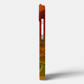 Coques Case-Mate iPhone Abstrait Rouge Orange Brown Vert Fractal Art Flowe (Verso / Gauche)