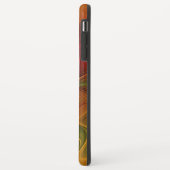 Coques Case-Mate iPhone Abstrait Rouge Orange Brown Vert Fractal Art Flowe (Dos/Gauche)