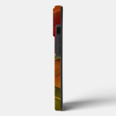 Coques Case-Mate iPhone Abstrait Rouge Orange Brown Vert Fractal Art Flowe (Verso / Gauche)