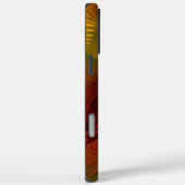Coques Case-Mate iPhone Abstrait Rouge Orange Brown Vert Fractal Art Flowe (Verso / Droite)