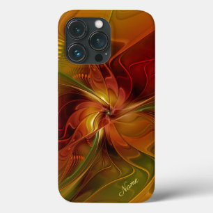 Case-Mate iPhone Case Abstrait Rouge Orange Vert Fractal Nom