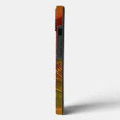 Coques Case-Mate iPhone Abstrait Rouge Orange Vert Fractal Nom (Verso / Gauche)