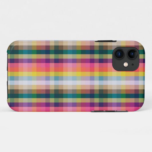 Coques Case-Mate iPhone Abstrait Scottish Plaid (Dos (Horizontal))