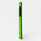 Coques Case-Mate iPhone Abstrait Soleil éclat de rayure verte (Dos/Gauche)