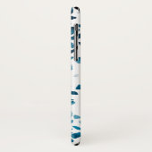 Coques Case-Mate iPhone Abstrait Terrazzo Mosaic Marine et Motif bleu clai (Dos/Gauche)