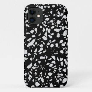 Case-Mate iPhone Case Abstrait Terrazzo Mosaic Motif noir et blanc