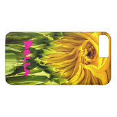 Coques Case-Mate iPhone Abstrait tournesol rétro funky, géométrie effrayée (Dos (Horizontal))