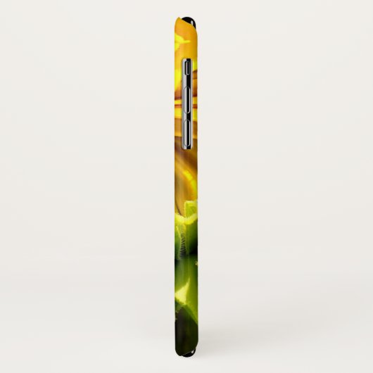 Coques Case-Mate iPhone Abstrait tournesol rétro funky, géométrie effrayée (Dos/Gauche)