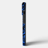 Coques Case-Mate iPhone Abstrait Tribal Noir Et Bleu (Verso / Gauche)