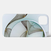 Coques Case-Mate iPhone Abstrait Turquoise Brown Gold Elegance (Verso (horizontal))