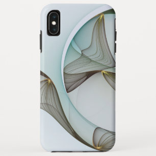 Case-Mate iPhone Case Abstrait Turquoise Brown Gold Elegance