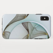 Coques Case-Mate iPhone Abstrait Turquoise Brown Gold Elegance (Dos (Horizontal))