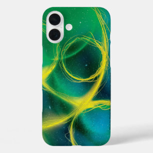 Coques iPhone 16 Plus Abstrait verdâtre