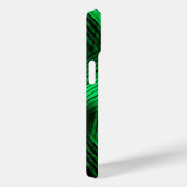 Coques Case-Mate iPhone Abstrait vert contemporain (Verso / Droite)