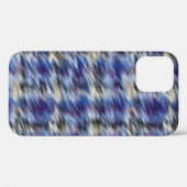 Coques Case-Mate iPhone abstrait violet et bleu (Verso (horizontal))