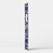 Coques Case-Mate iPhone abstrait violet et bleu (Verso / Droite)