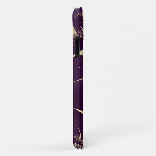 Coques Case-Mate iPhone Abstrait Violet Fractal Spikes (Dos/Droite)