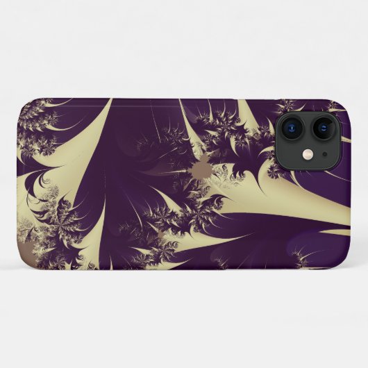 Coques Case-Mate iPhone Abstrait Violet Fractal Spikes (Dos (Horizontal))
