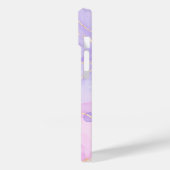 Coques Case-Mate iPhone Abstrait violet moderne personnalisé (Verso / Gauche)