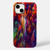 Coques Case-Mate iPhone Abstrait volcanique arc-en-ciel | iPhone 14 Coque- (Verso)