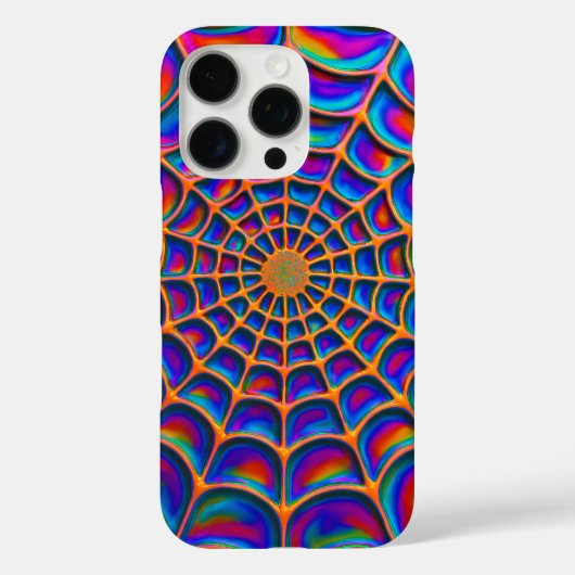 Coques Case-Mate iPhone Abstrait Web de spirale radiante (Verso)