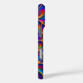 Coques Case-Mate iPhone Abstrait Web de spirale radiante (Verso / Droite)
