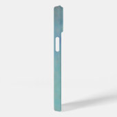 Coques Case-Mate iPhone Abstraite aqua turquoise peinture acrylique (Verso / Droite)