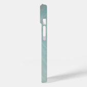 Coques Case-Mate iPhone Abstraite aqua turquoise peinture acrylique (Verso / Gauche)