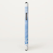 Coques Case-Mate iPhone Abstraite aquarelle, barrière de corail bleu tenda (Dos/Droite)