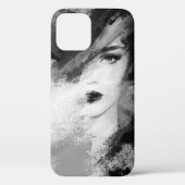Coques Case-Mate iPhone Abstraite belle femme. illustration de mode. ac (Verso)