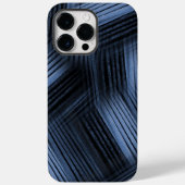 Coques Case-Mate iPhone Abstraite diagonale noire et bleue (Verso)