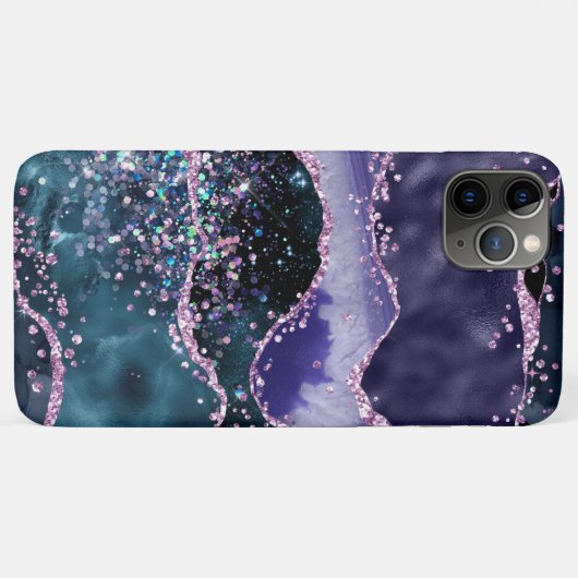 Coques Case-Mate iPhone *~* Abstraite Parties scintillant d'agate Vagues o (Dos (Horizontal))