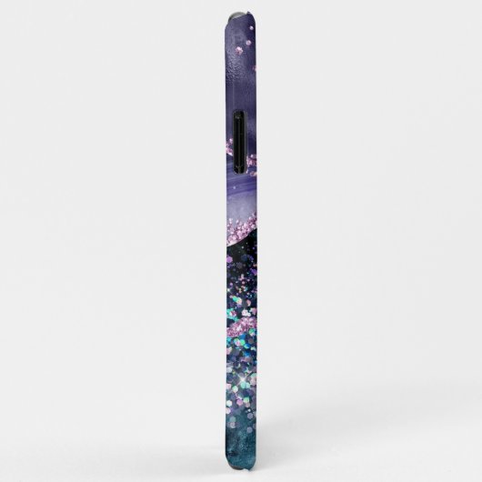 Coques Case-Mate iPhone *~* Abstraite Parties scintillant d'agate Vagues o (Dos/Droite)