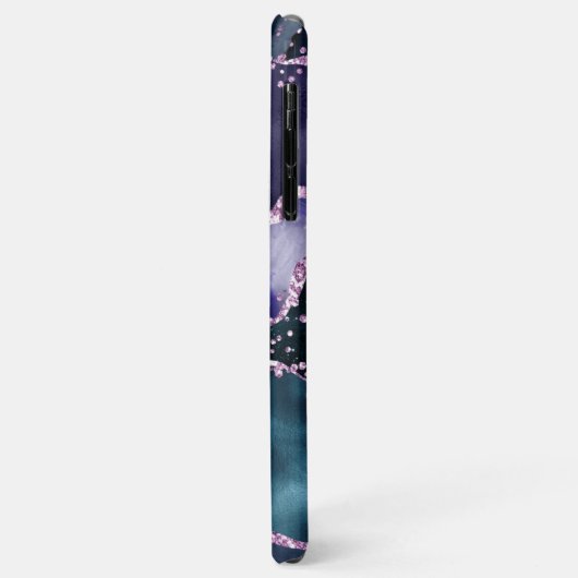 Coques Case-Mate iPhone *~* Abstraite Parties scintillant d'agate Vagues o (Dos/Gauche)
