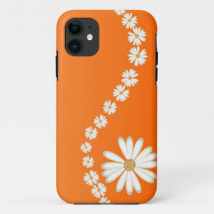 Etui iPhone Case-Mate Abstraites baies blanches sur Orange iPhone 5 Coqu