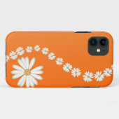 Coques Case-Mate iPhone Abstraites baies blanches sur Orange iPhone 5 Coqu (Dos (Horizontal))