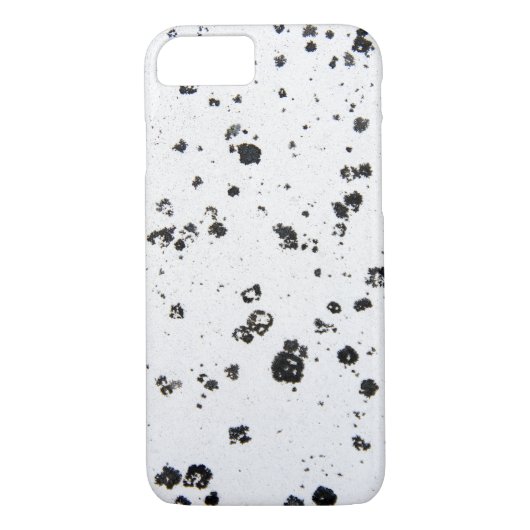 Coques Case-Mate iPhone abstraits flecks noirs sur blanc (Dos)