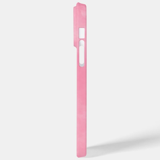 Coques Case-Mate iPhone Abstraits nuages Pastel Pink Sky Texte personnalis (Verso / Gauche)