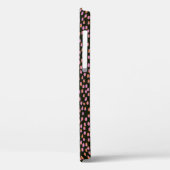 Coques Case-Mate iPhone Abstraits points noirs roses Nom du script Customi (Verso / Gauche)
