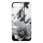 Coques Case-Mate iPhone Abutilon Pictum Flower Photographie noir et blanc (Dos)