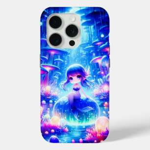 Coque iPhone 15 Pro Abysse Enchantée - Feu de sirène de Chibi