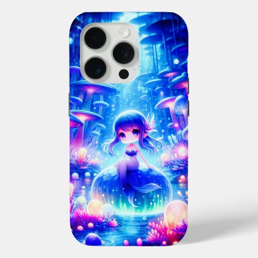 Coques Case-Mate iPhone Abysse Enchantée - Feu de sirène de Chibi (Verso)