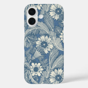 Coques iPhone 16 acanthus cobalt denim