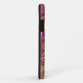 Coques Case-Mate iPhone Acanthus Feuilles Purple Magenta Gold (Dos/Droite)